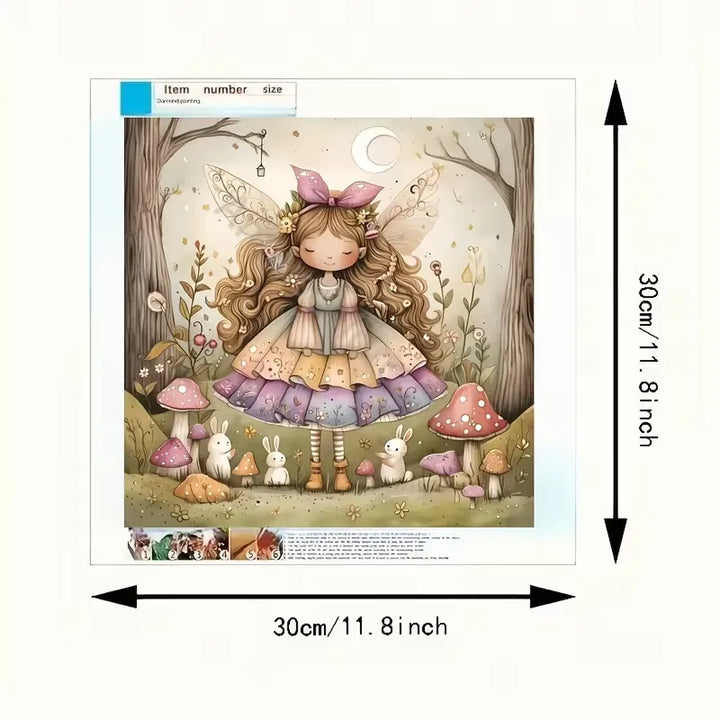 Peinture à diamant #1  30cm x 30cm Jeune Elfe