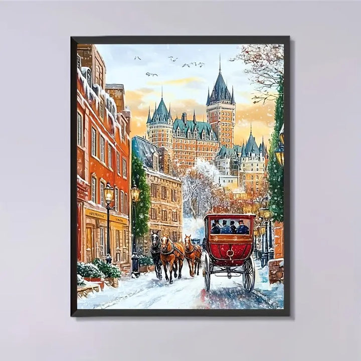 Peinture à diamant #81 30cmx40cm Ville de Québec