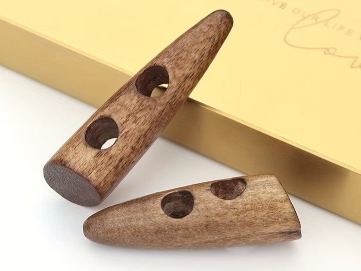 Boutons de 35mm en bois corne