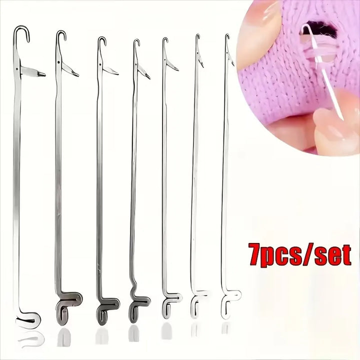 Crochets rattrape maille. KIT DE 7 crochets