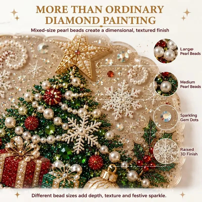 Couronne de Noel . Peinture à diamant #98 (25cm)