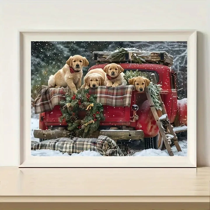 Peinture à diamant #90 30cmx40cm Chiens