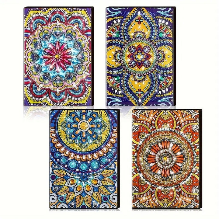4 livrets de note en Diamonds painting #174 21cmx15cm Mandala