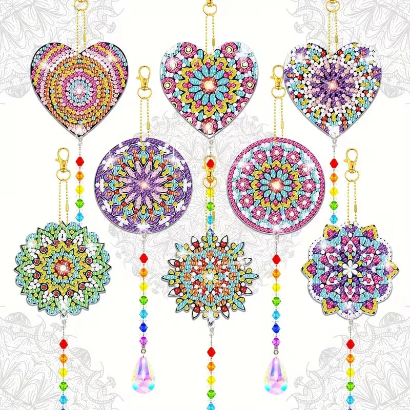 8 carillons à suspendre . Peinture à diamant #200