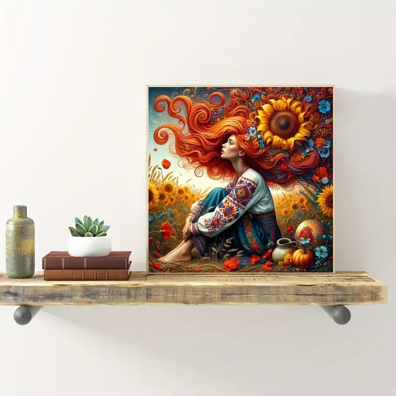 Peinture à diamant #30  40cm x 40cm Femme