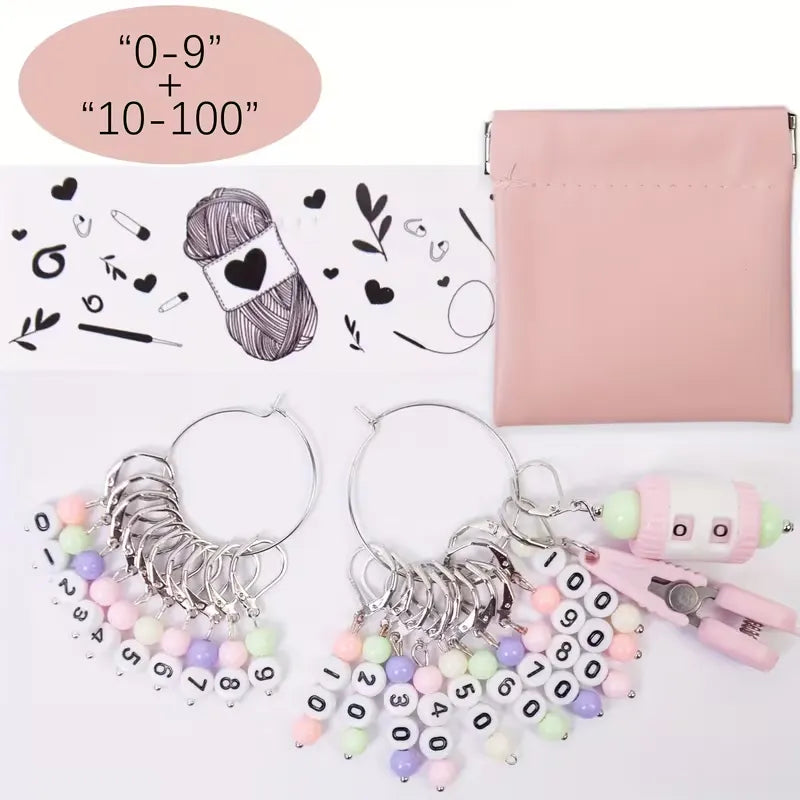 Kit  Compteur, Ciseaux & Pochette de Rangement