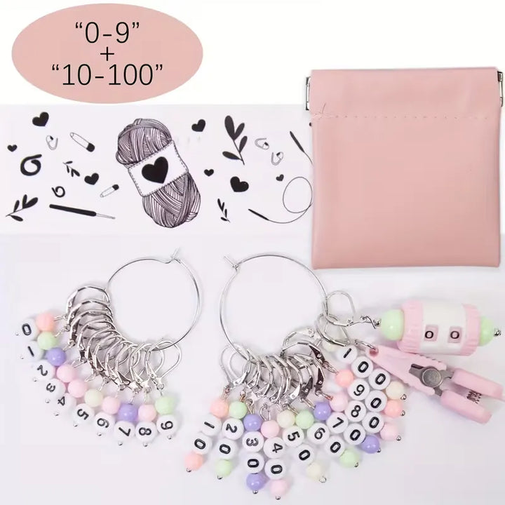 Kit  Compteur, Ciseaux & Pochette de Rangement