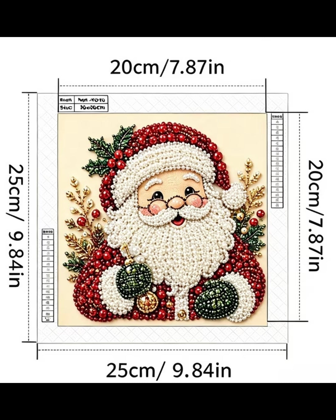 Peinture à diamant #89 25cmx25cm Père Noel