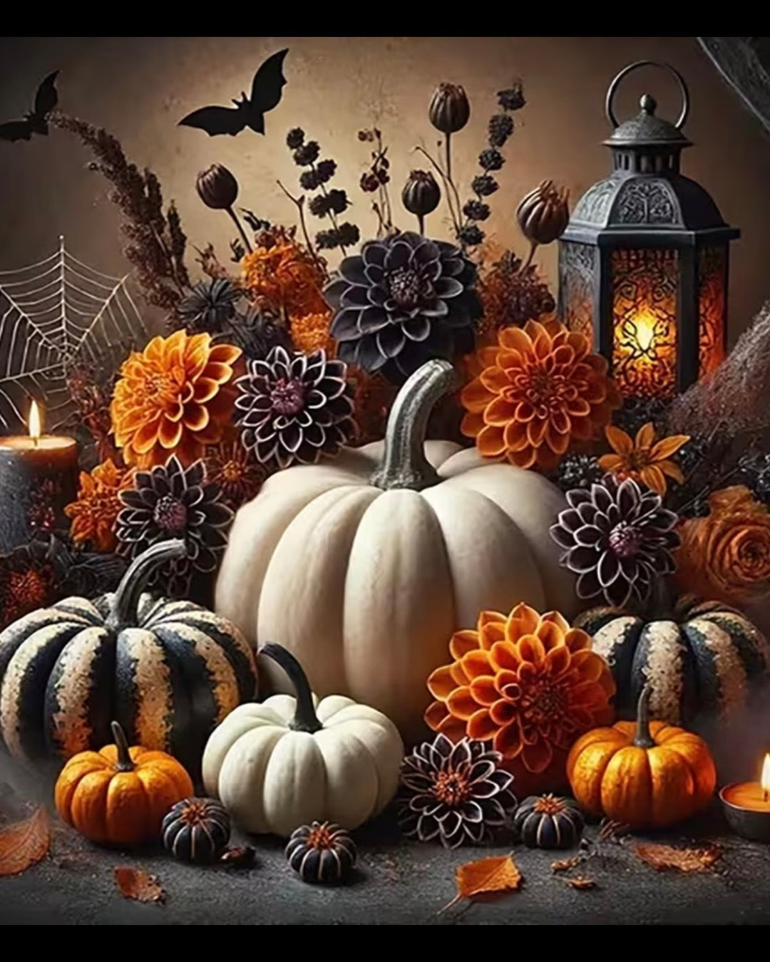 Peinture à diamant #78 40cmx40cm Citrouilles