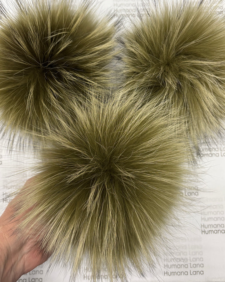 Pompon en fourrure Army