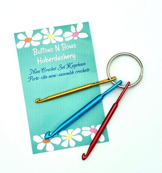 Mini crochet porte-clés – 3 tailles