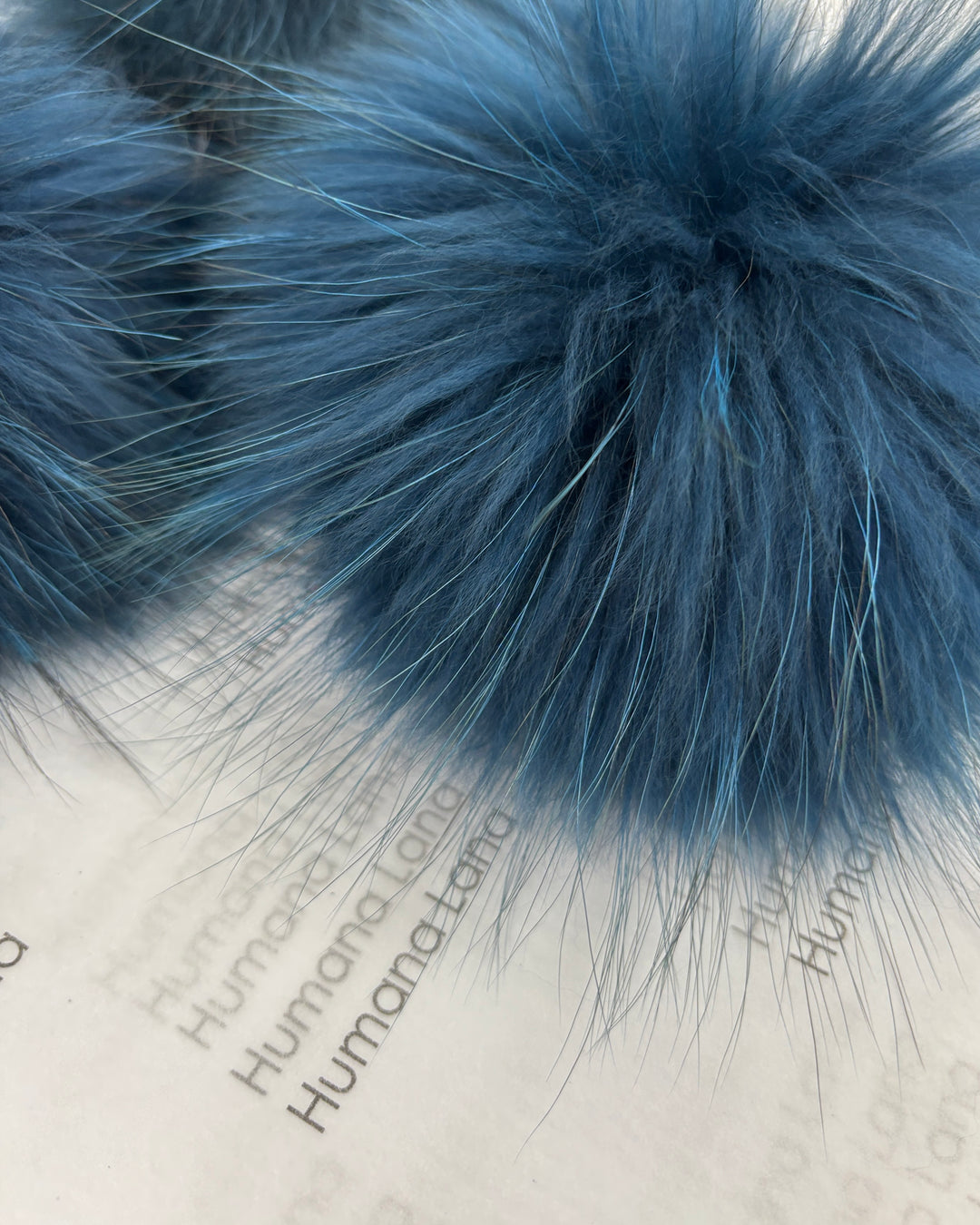 Pompon en fourrure Teal