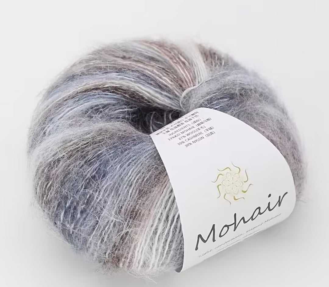 Mohair multicolore