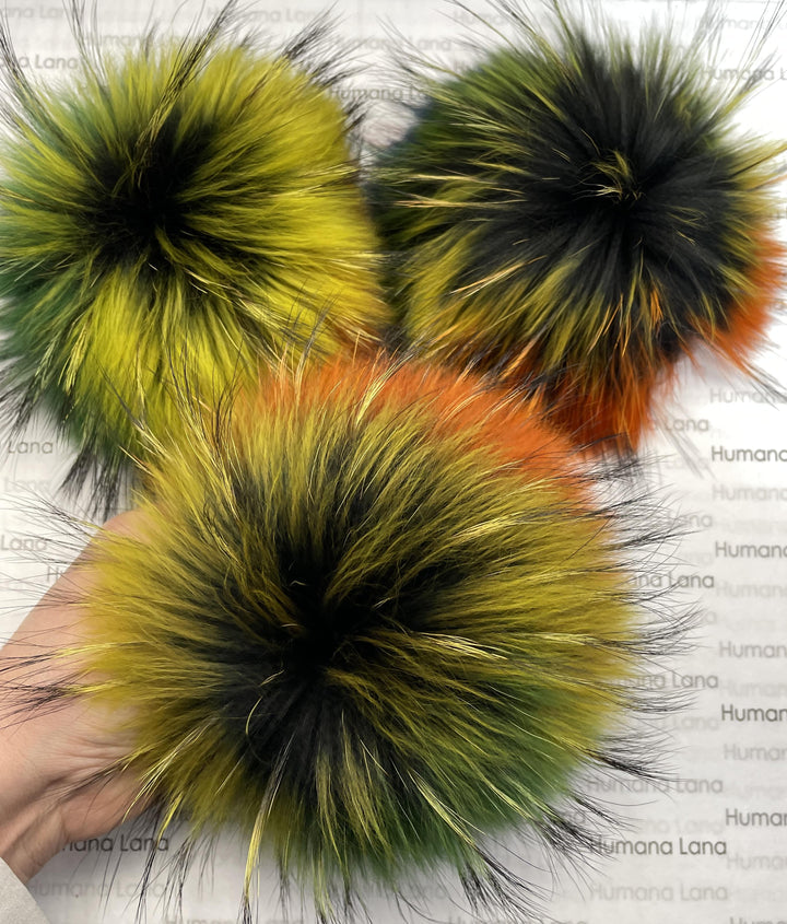 Pompon en fourrure Multi couleurs