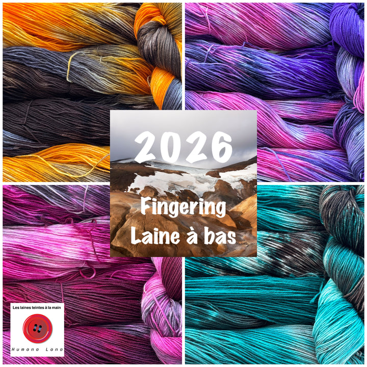 Laine à bas Humana Lana teinte à la main. Édition 2026