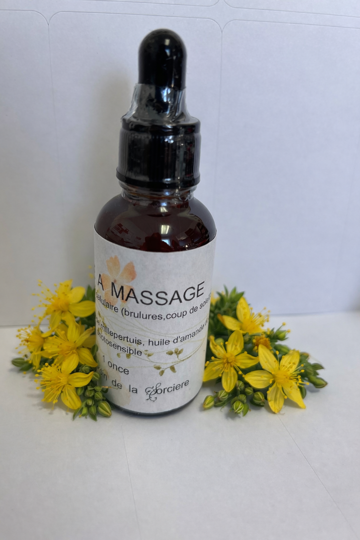 Huile à massage qui aide la génération cellulaire- Macérât Huileux