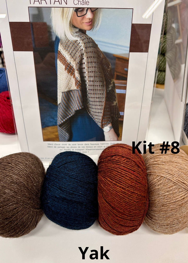 Kal d'automne 2025. Le tartan Shawl en Français ou Anglais de Beatrice Mase