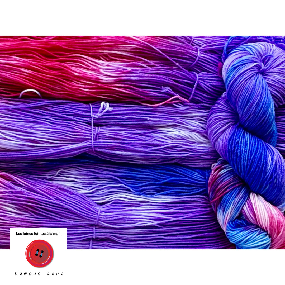 Laine à bas exclusive Humana Lana de couleur Popsicle