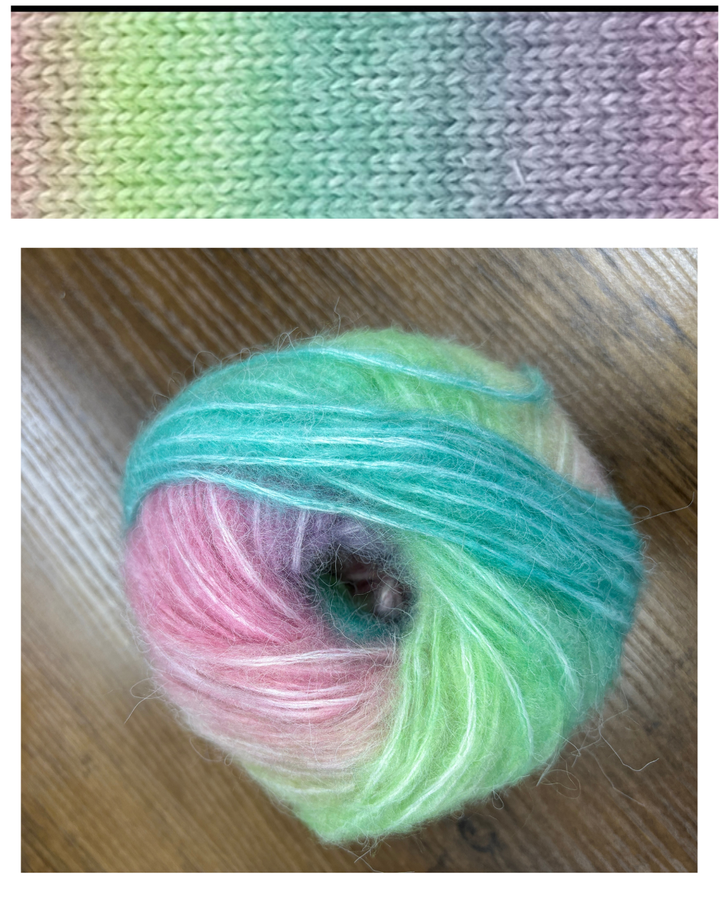 Laine Autorayante de style mohair Humana Lana