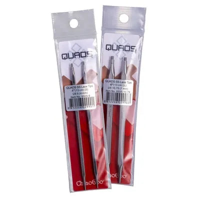 8504 Pointes QUADS en acier inoxydable 4 '', Aiguilles interchangeables Small et Large