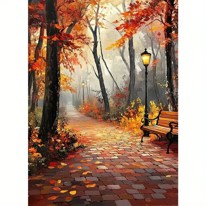 Peinture à diamant #92 30cmx40cm Parc en automne