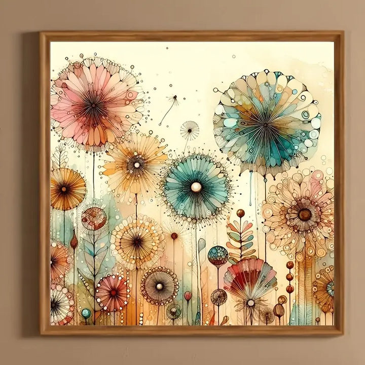 Peinture à diamant #93 40cm x 40cm Fleurs