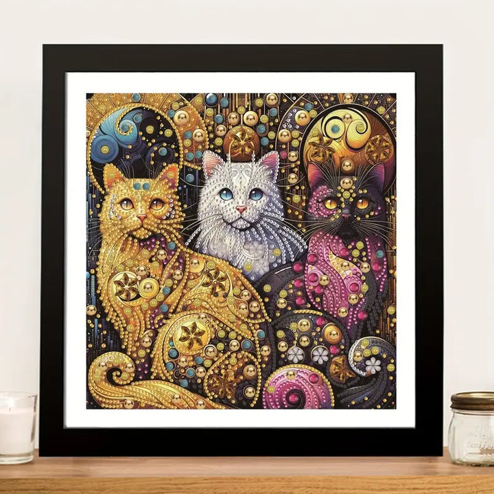 Peinture à diamant #3 30cm x 30cm Chats