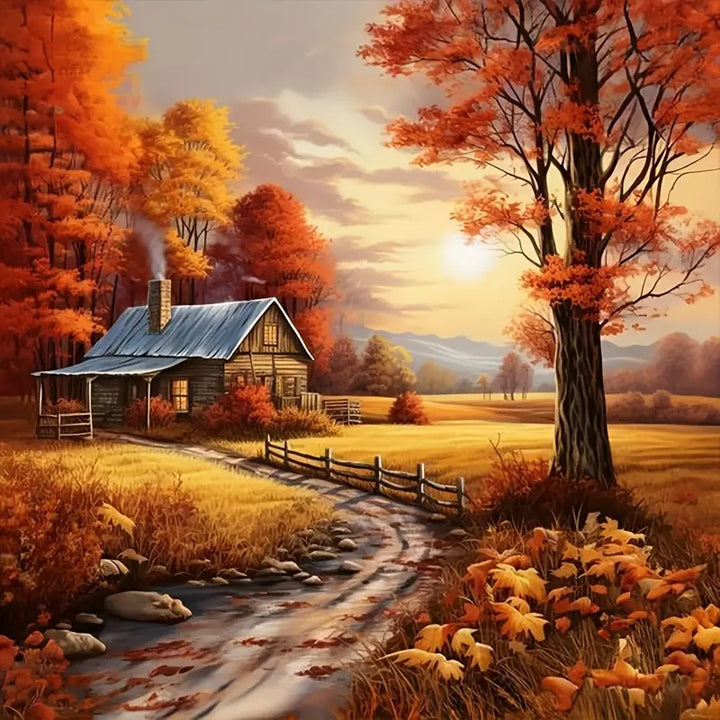 Peinture à diamant #117 30cm x 30cm chalet
