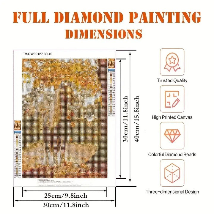 Peinture à diamant #72 30cmx40cm Cheval