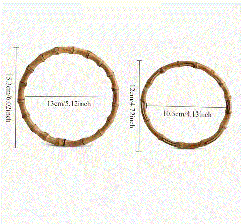 Anneaux en bambou pour sac
