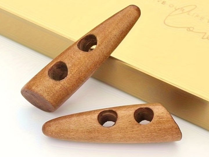 Boutons de 35mm en bois corne