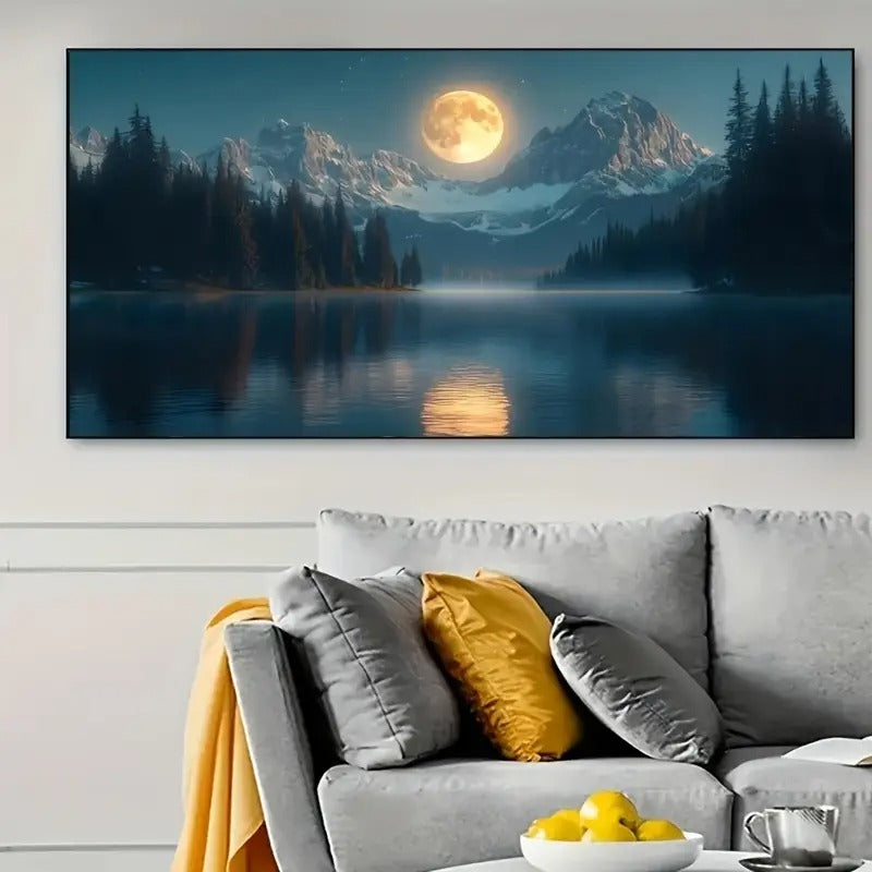 Peinture à diamant #129 40cmx70cm Clair de lune