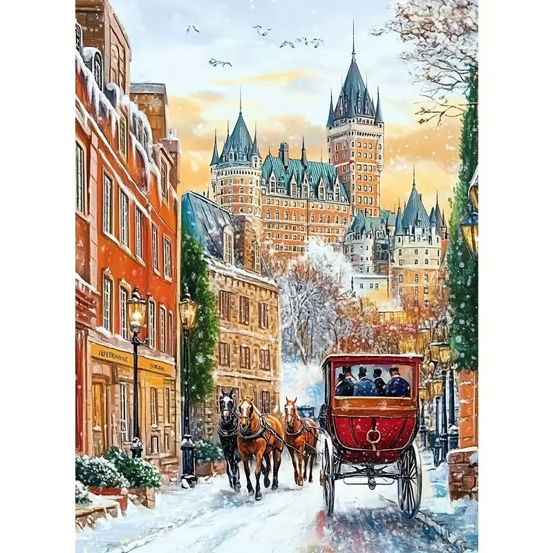 Peinture à diamant #81 30cmx40cm Ville de Québec