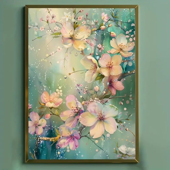 Peinture à diamant #132  30cmx40cm  Fleurs