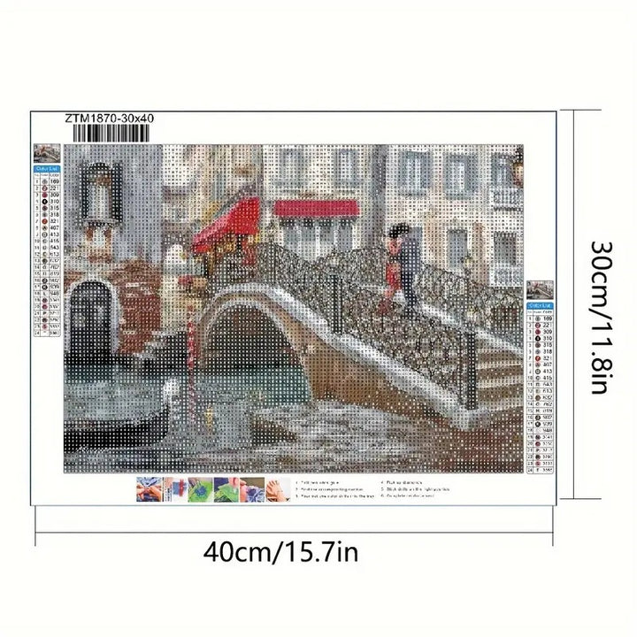 Peinture à diamant #81 30cmx40cm Pont Venise