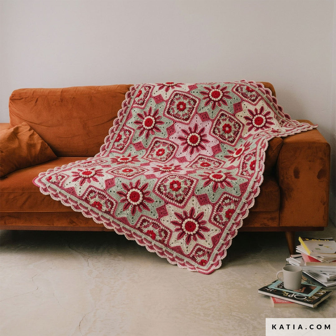 Kit CAL Stars in Bloom : Couverture de Fleurs au Crochet PRÉ-VENTE pour septembre