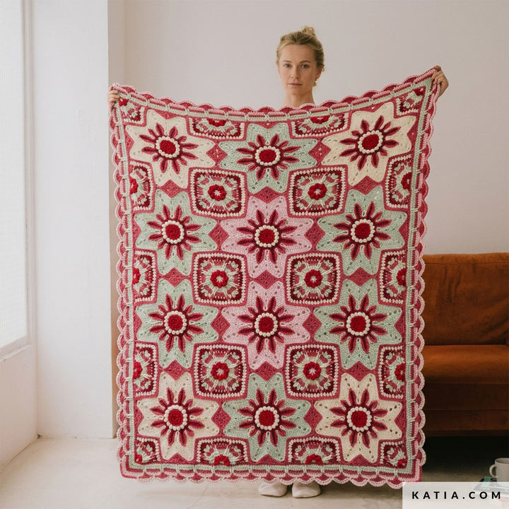 Kit CAL Stars in Bloom : Couverture de Fleurs au Crochet PRÉ-VENTE pour septembre