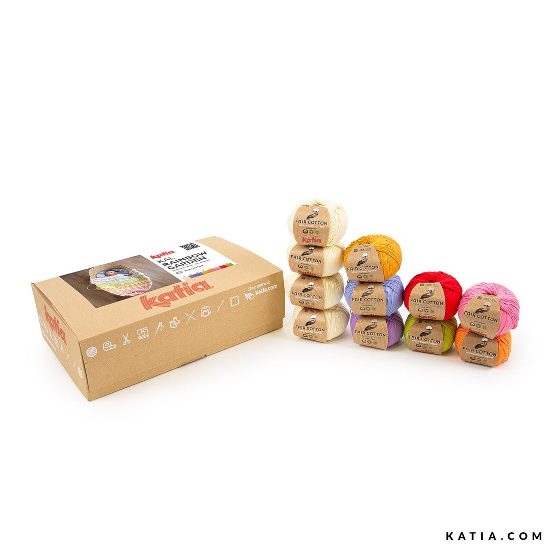 Kit  Rainbow Garden KAL 2026 – Katia Fair Cotton