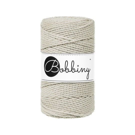 Corde À Macramé Bobbiny 3brins/3mm/100 Mètres