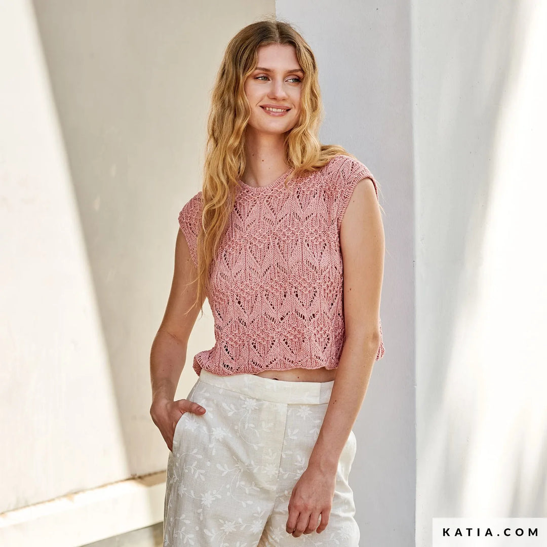 #04 Top cropped en tricot en Phil Origin