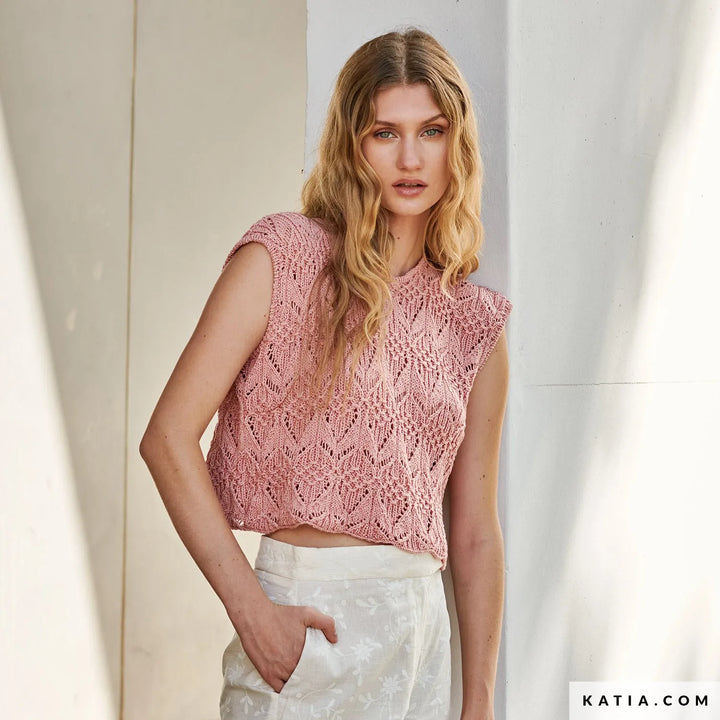 #04 Top cropped en tricot en Phil Origin