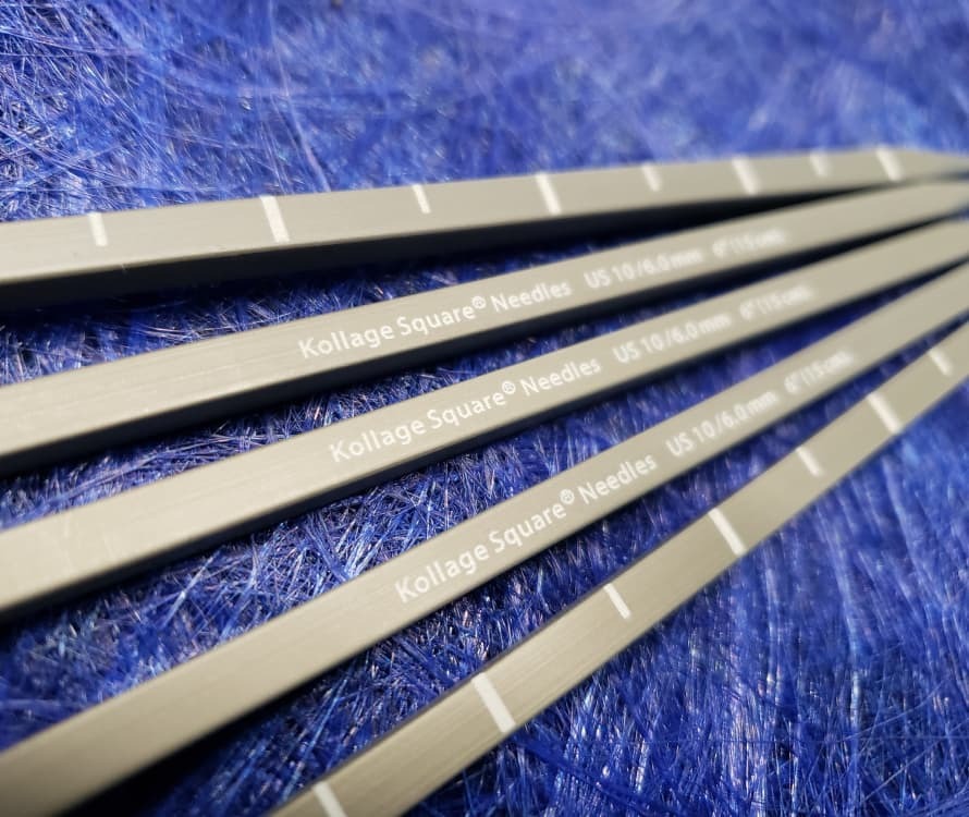 Aiguilles Double pointes de Kollage 6’’ (15cm) Bleu ou gris