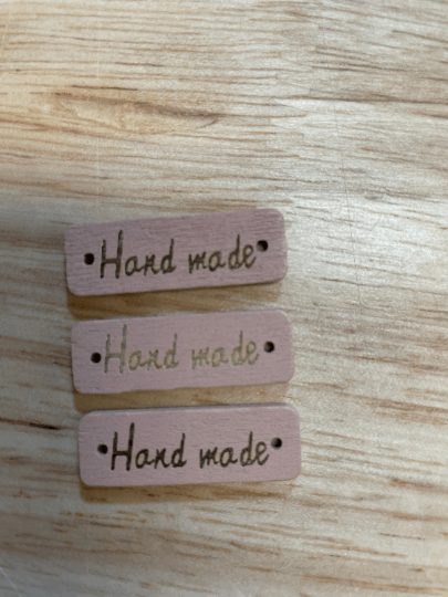 5 étiquettes en bois (Hand made)