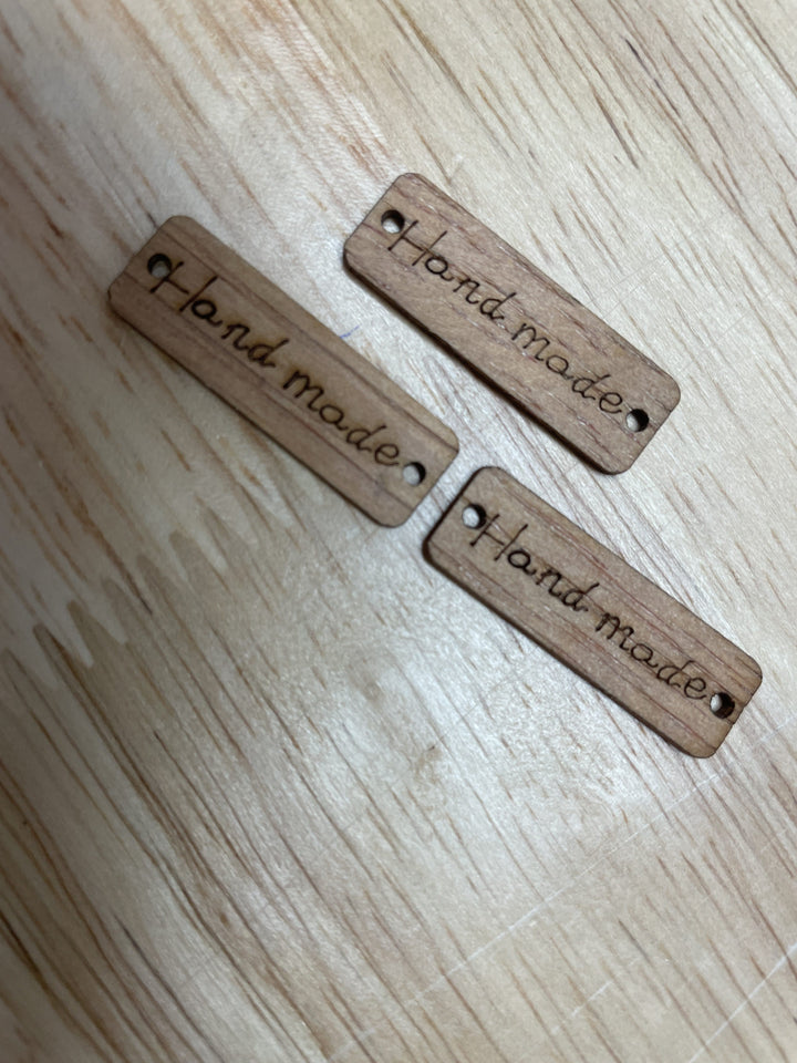 5 étiquettes en bois (Hand made)