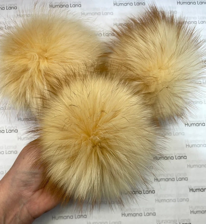 Pompon en fourrure Miel